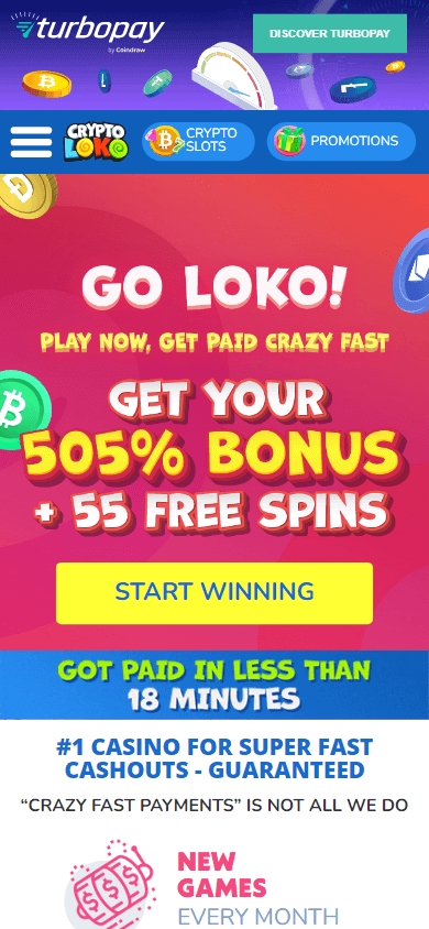 Crypto Loko Casino Mobile screenshot